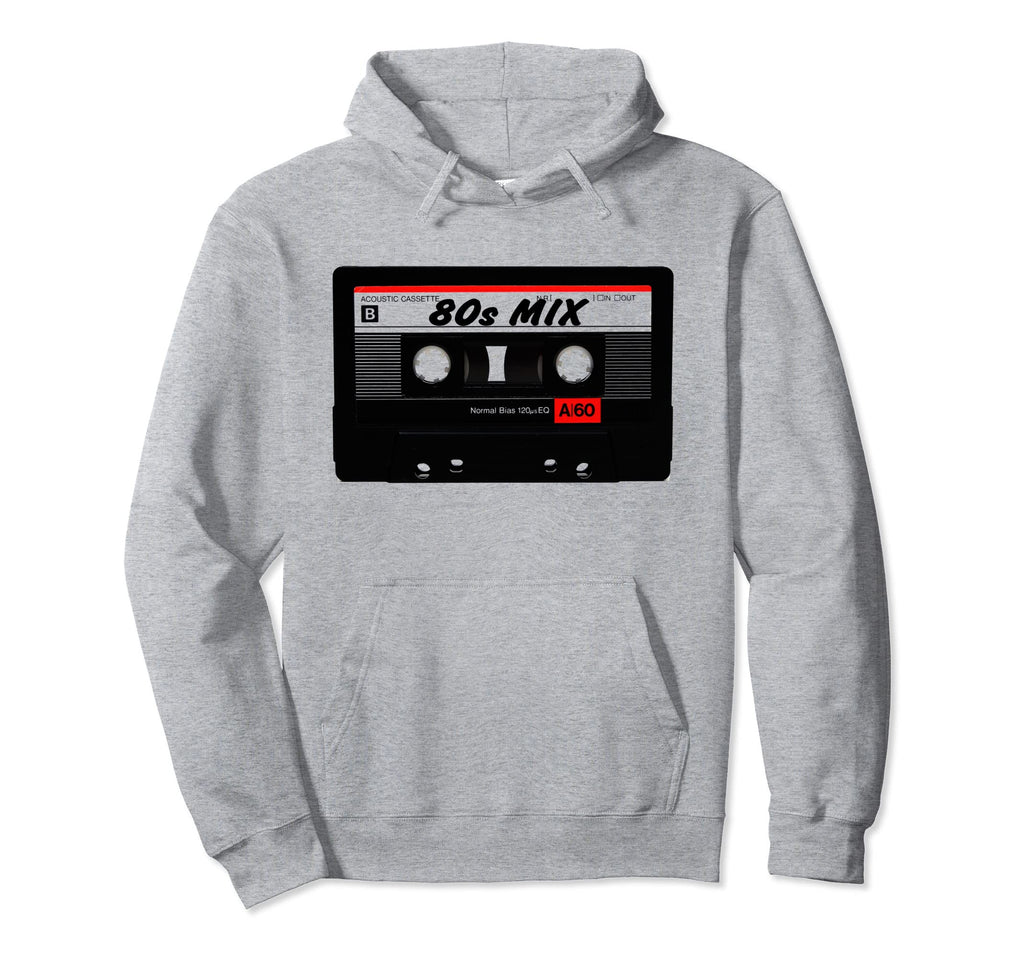 80S Music Party Love Mixtape 80S Audio Hoodie - Novelty Apparel for Adults - T-Shirt, Sweatshirt, Hoodie