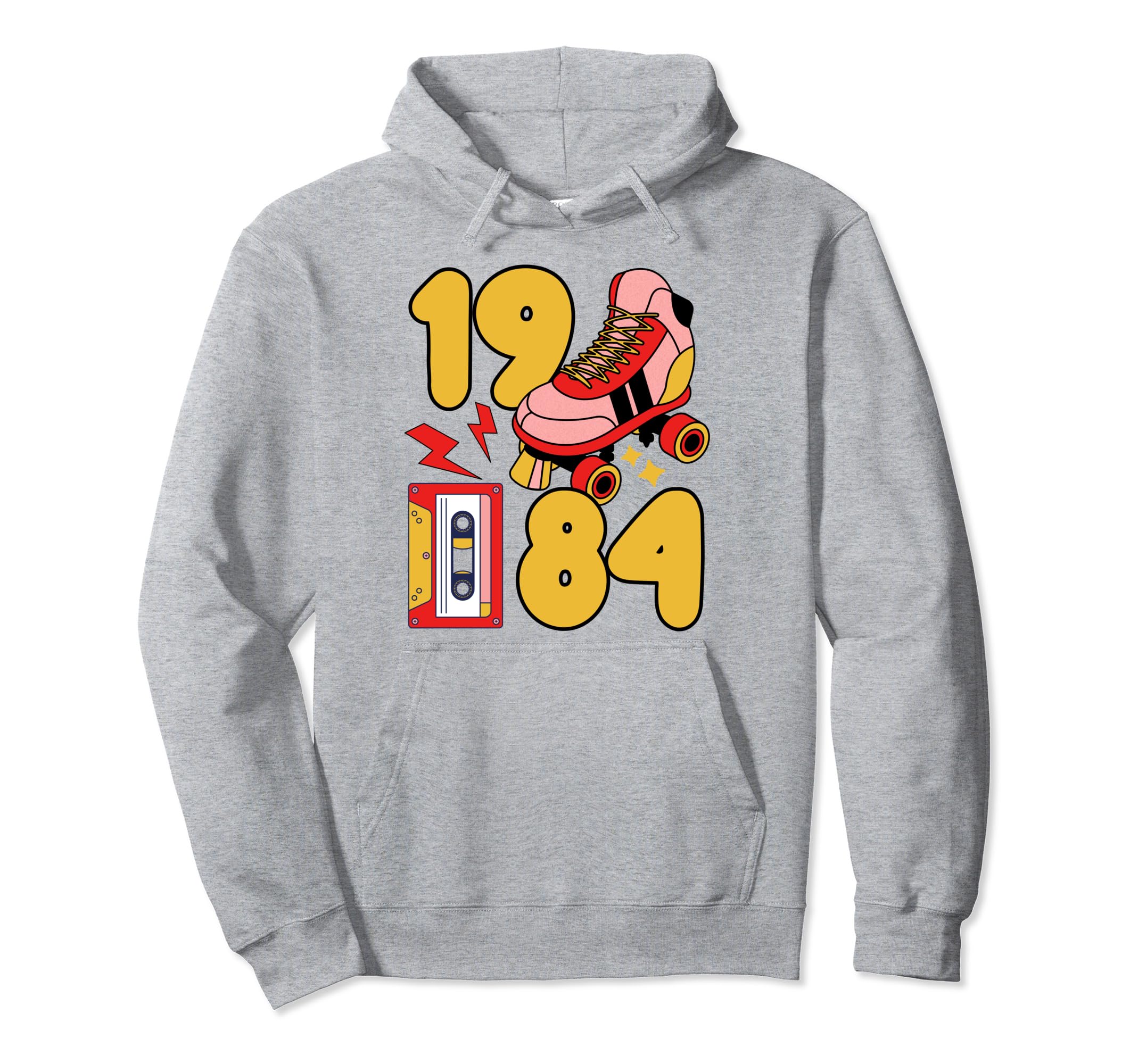 80S Vibes Mixed Tapes Roller Skates 1984 Hoodie - Custom Art Print Unisex - T-Shirt, Sweatshirt, Hoodie