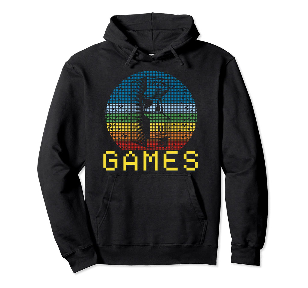 Gaming Arcade Machine Bit Concsole Hoodie - Novelty Apparel Men Women - T-Shirt, Sweatshirt, Hoodie