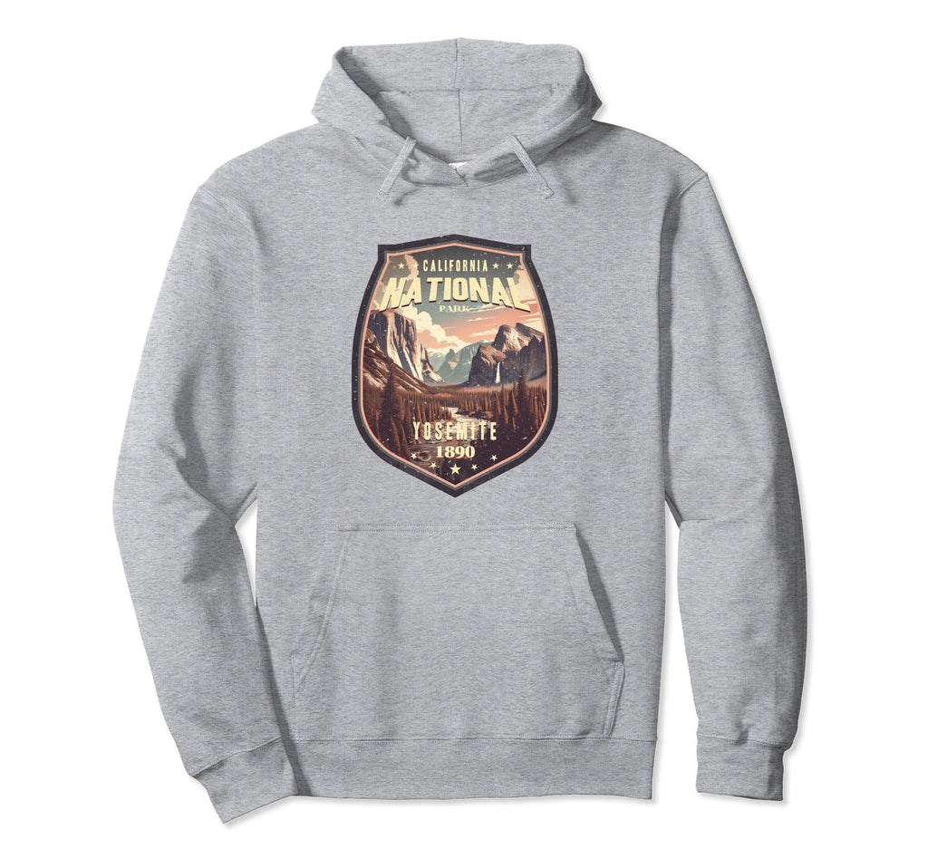 Yosemite National Park Badge Hoodie - Fun Novelty Design for Adults - T-Shirt, Sweatshirt, Hoodie