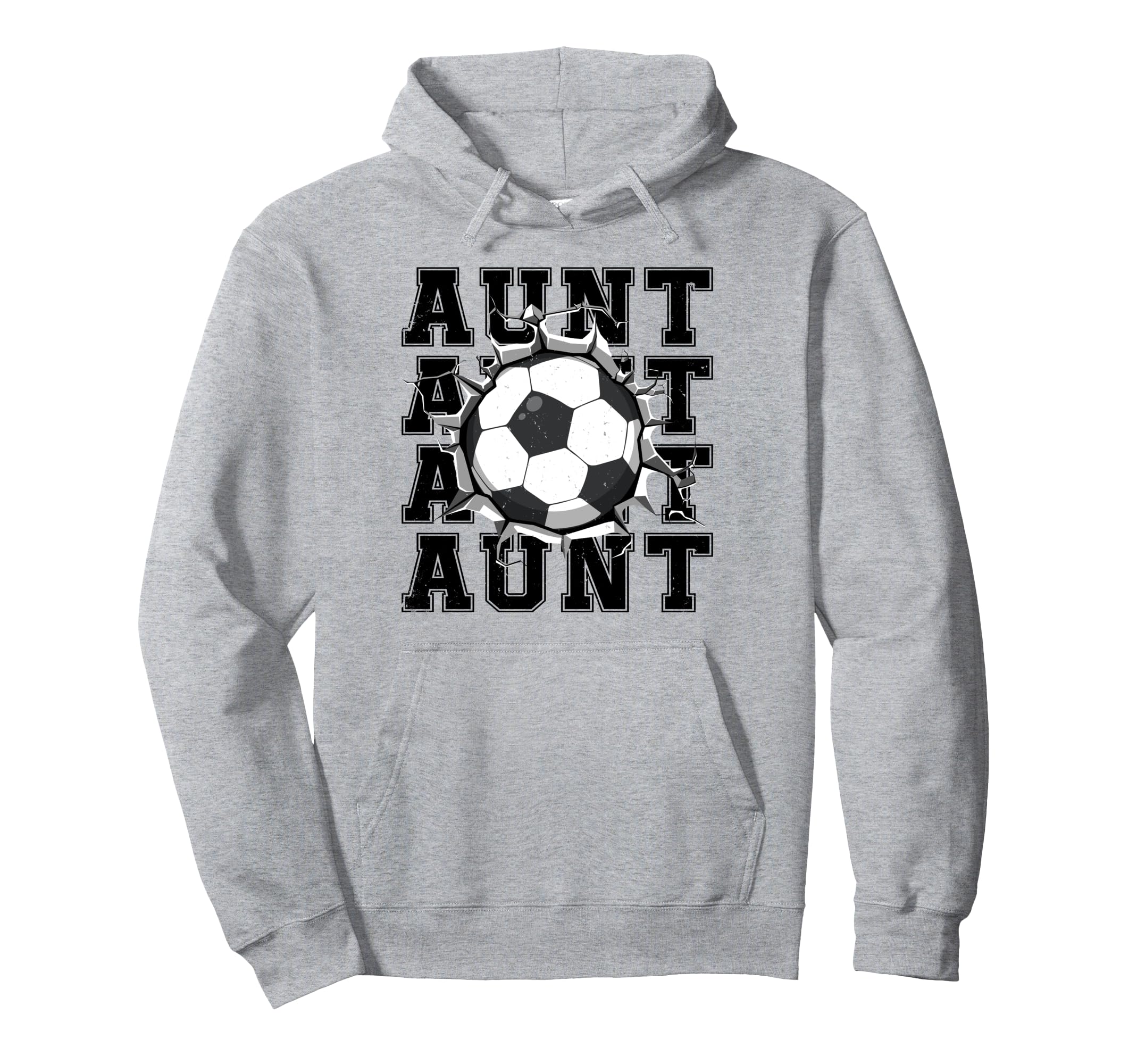 Soccer Aunt Cracked Wall Family Matching Hoodie - Graphic Print Men Women - T-Shirt, Sweatshirt, Hoodie