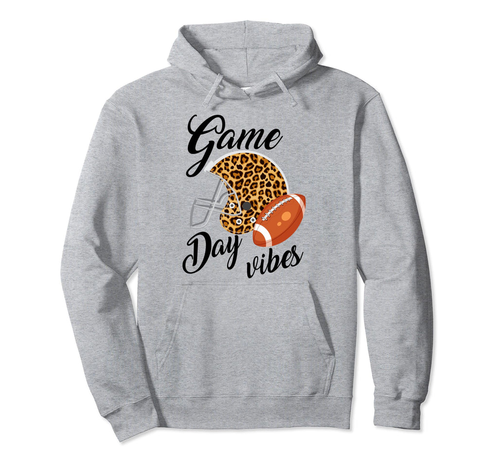 Game Day Vibes Leopard Helmet Hoodie - Minimalist Print for Adults - T-Shirt, Sweatshirt, Hoodie