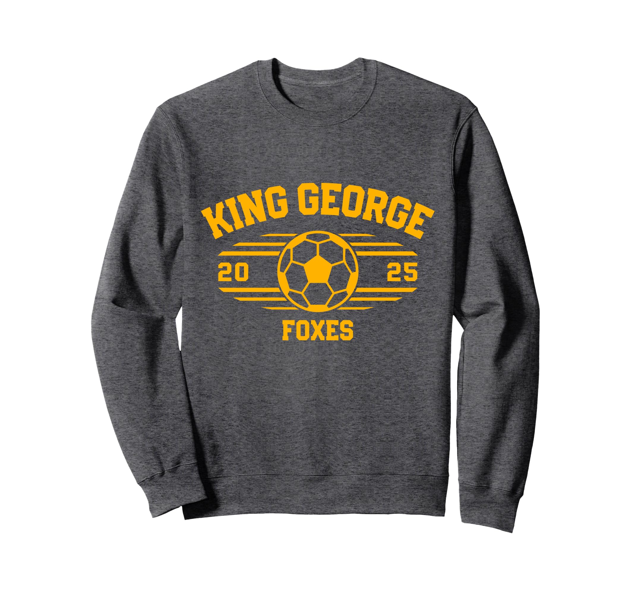 King George Foxes Soccer Ball 2025 Sweatshirt - Custom Art Print Men Women - T-Shirt, Sweatshirt, Hoodie