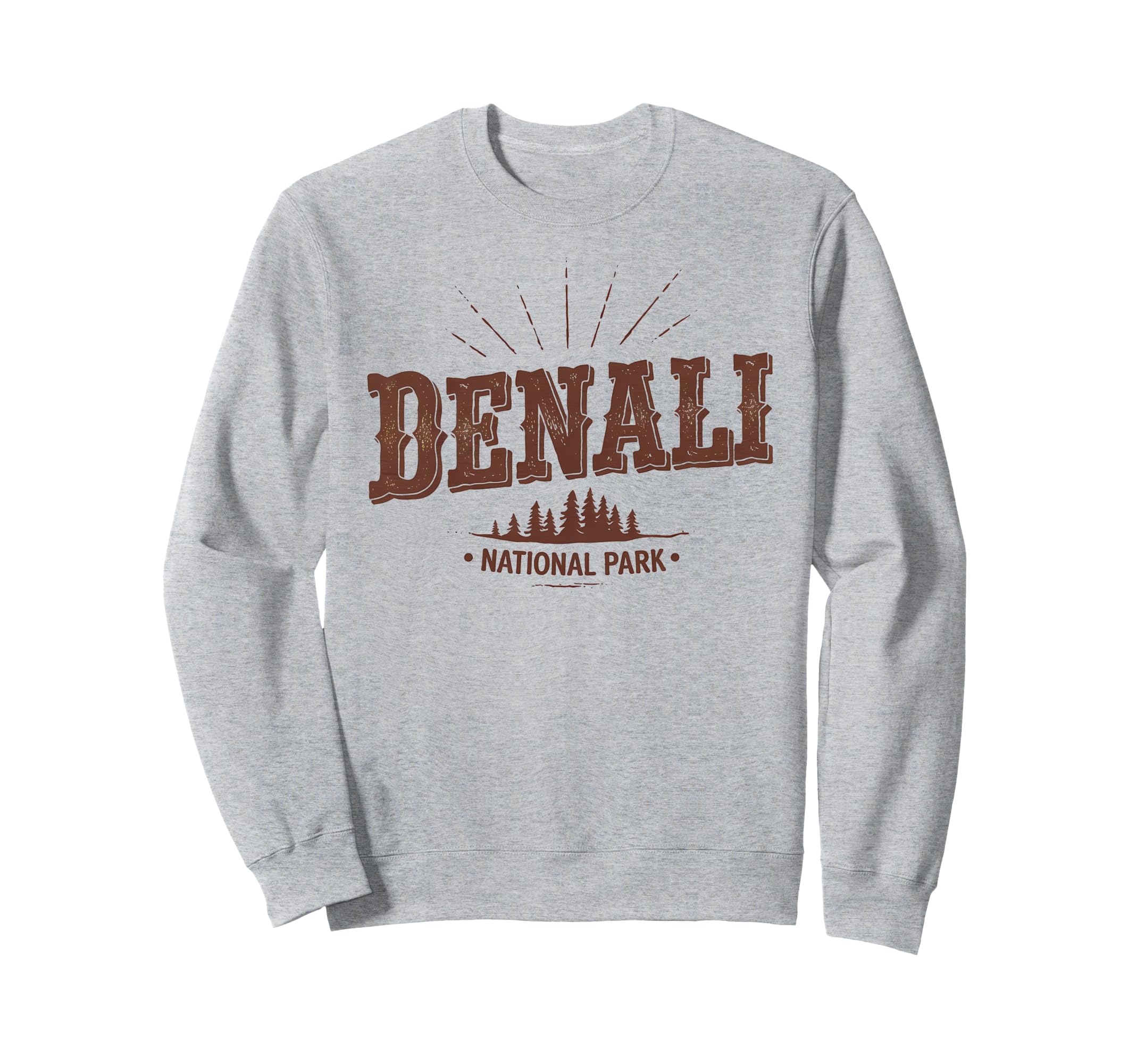 Denali Est 1917 Alaska National Park Sweatshirt - Graphic Print Unisex - T-Shirt, Sweatshirt, Hoodie