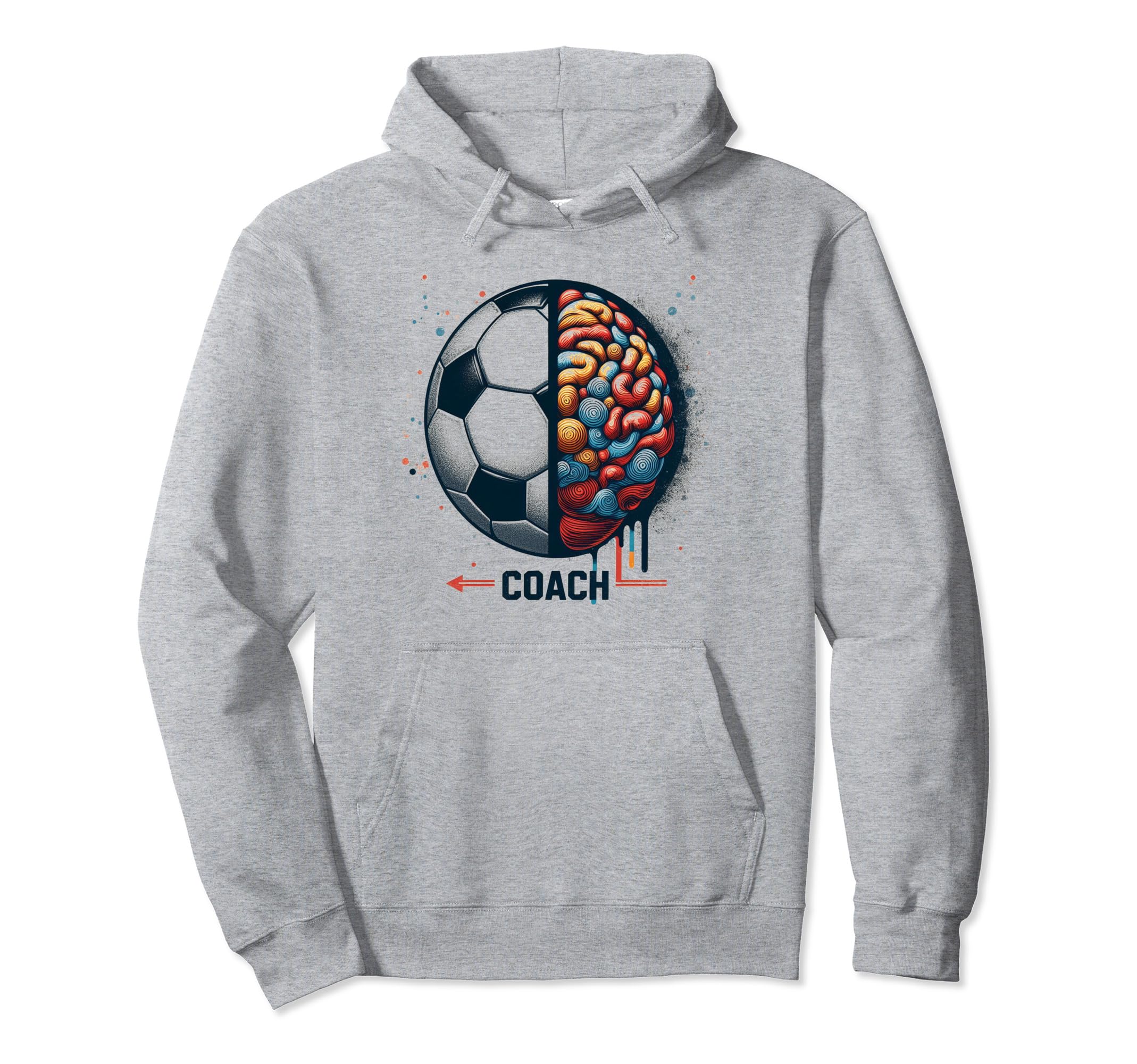 Soccer Coach Training Coaching Hoodie - Minimalist Print for Adults - T-Shirt, Sweatshirt, Hoodie