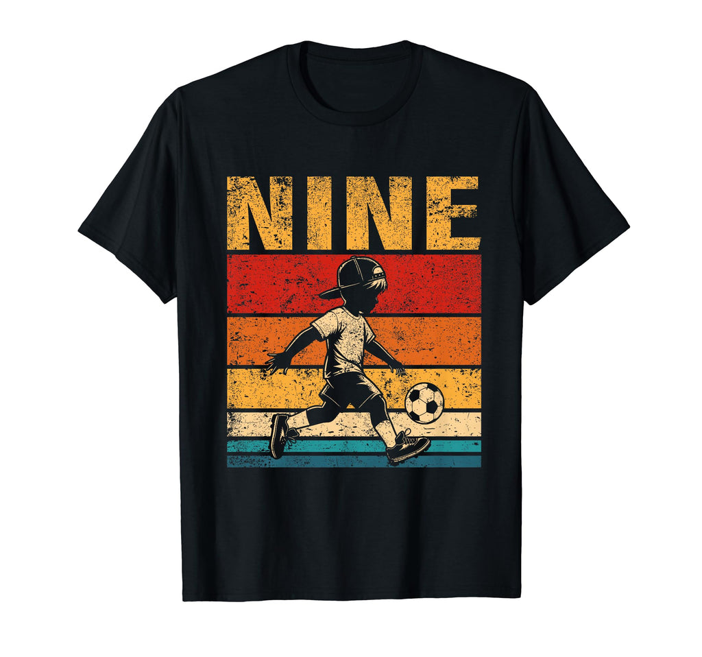 9 Year Old Soccer Birthday 9Th T-Shirt - Streetwear Style for Adults - T-Shirt, Sweatshirt, Hoodie