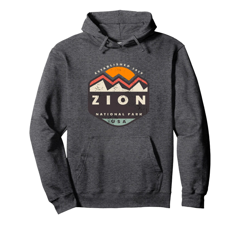 Zion National Park Mountains Hoodie - Novelty Apparel Unisex - T-Shirt, Sweatshirt, Hoodie