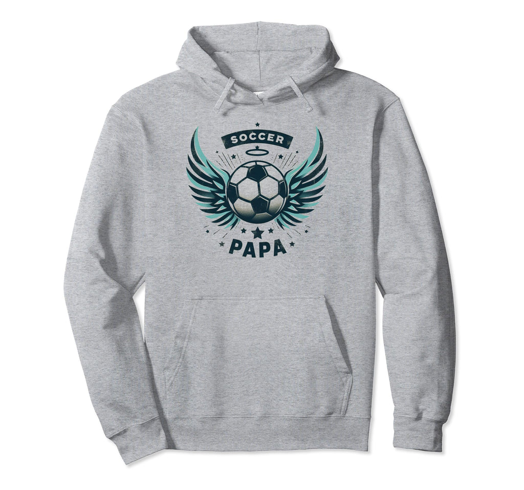 Soccer Papa Family Matching Dad Hoodie - Fun Novelty Design for Adults - T-Shirt, Sweatshirt, Hoodie