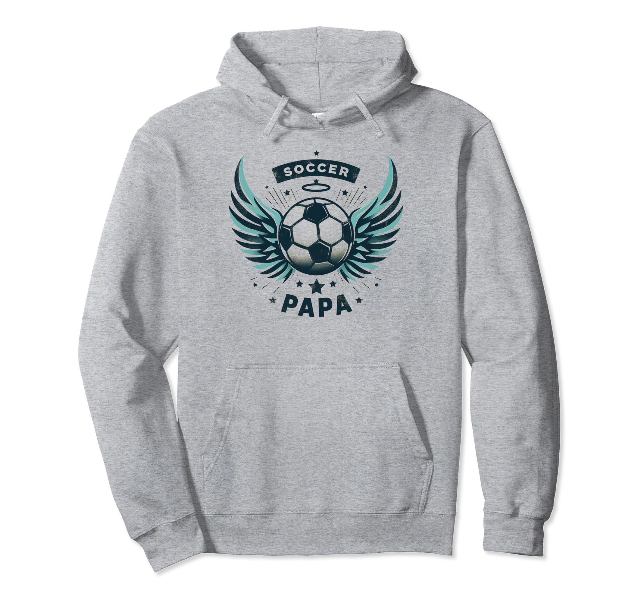 Soccer Papa Family Matching Dad Hoodie - Fun Novelty Design for Adults - T-Shirt, Sweatshirt, Hoodie