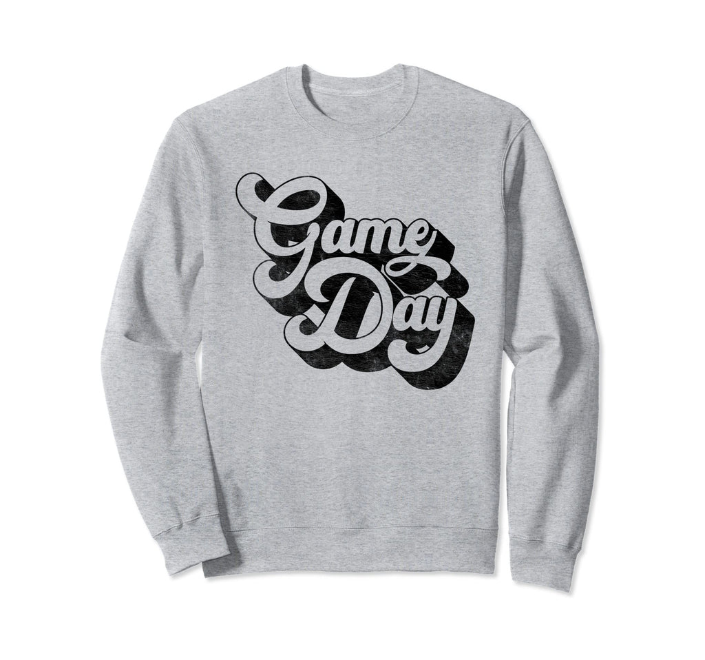 Game Day Black Sports Soccer Sweatshirt - Aesthetic Graphic Men Women - T-Shirt, Sweatshirt, Hoodie