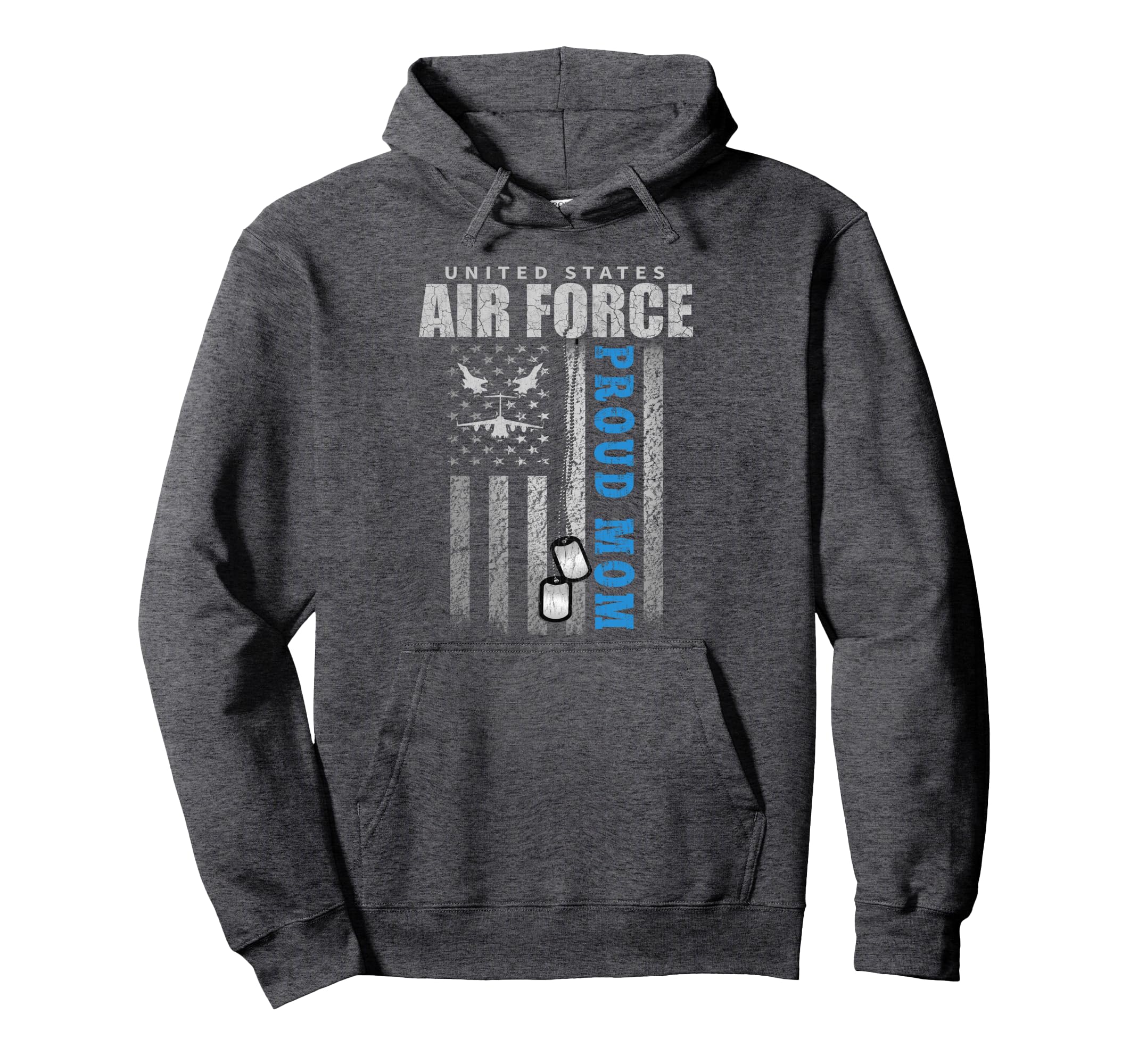 Proud Air Force Mom Us Air Force Usa Hoodie - Custom Art Print for Adults - T-Shirt, Sweatshirt, Hoodie