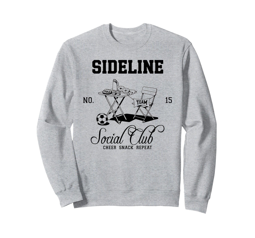 Sideline Social Club Soccer Mom Sweatshirt - Custom Art Print Men Women - T-Shirt, Sweatshirt, Hoodie