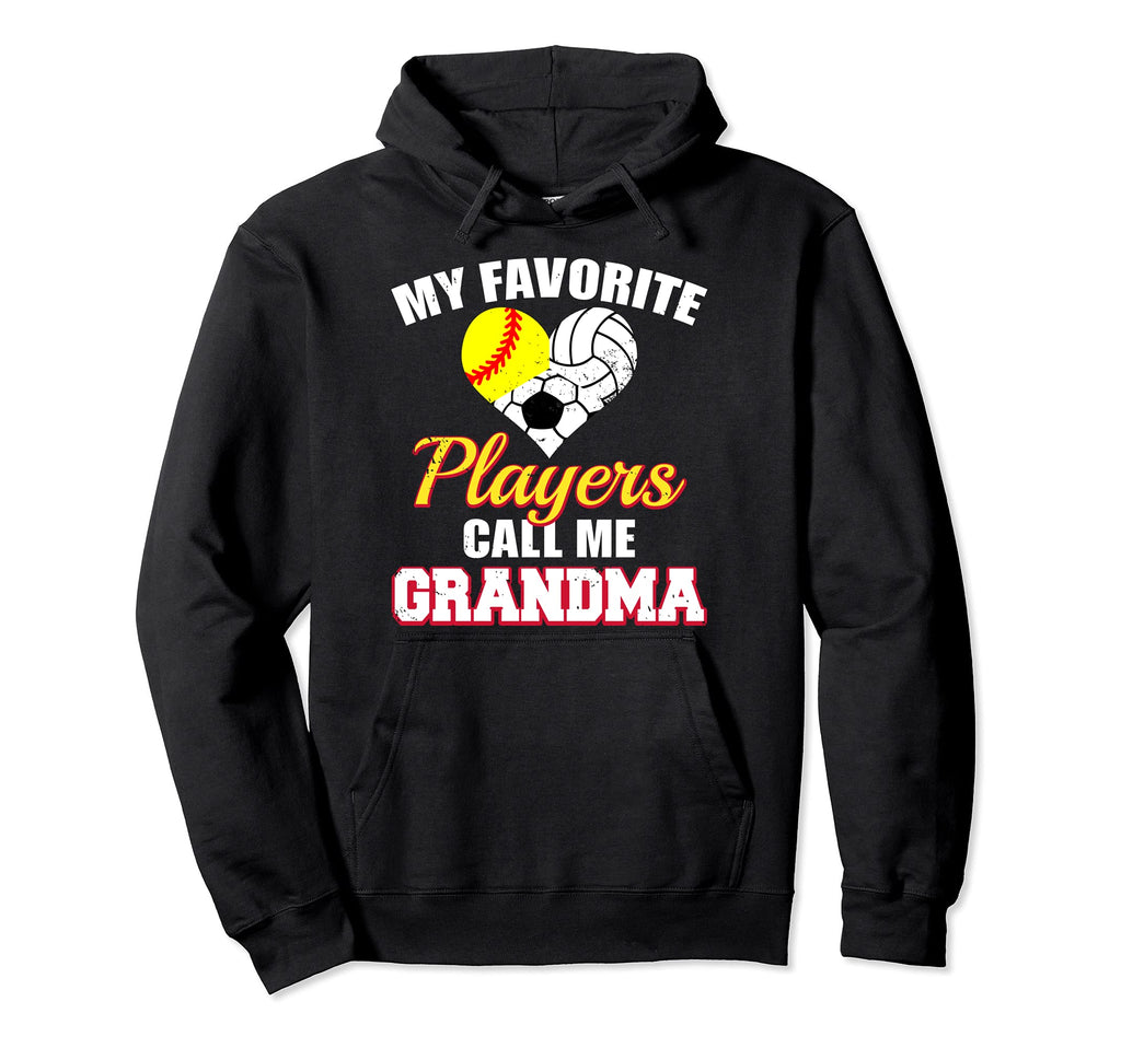 My Favorite Players Softball Volleyball Hoodie - Graphic Print Unisex - T-Shirt, Sweatshirt, Hoodie