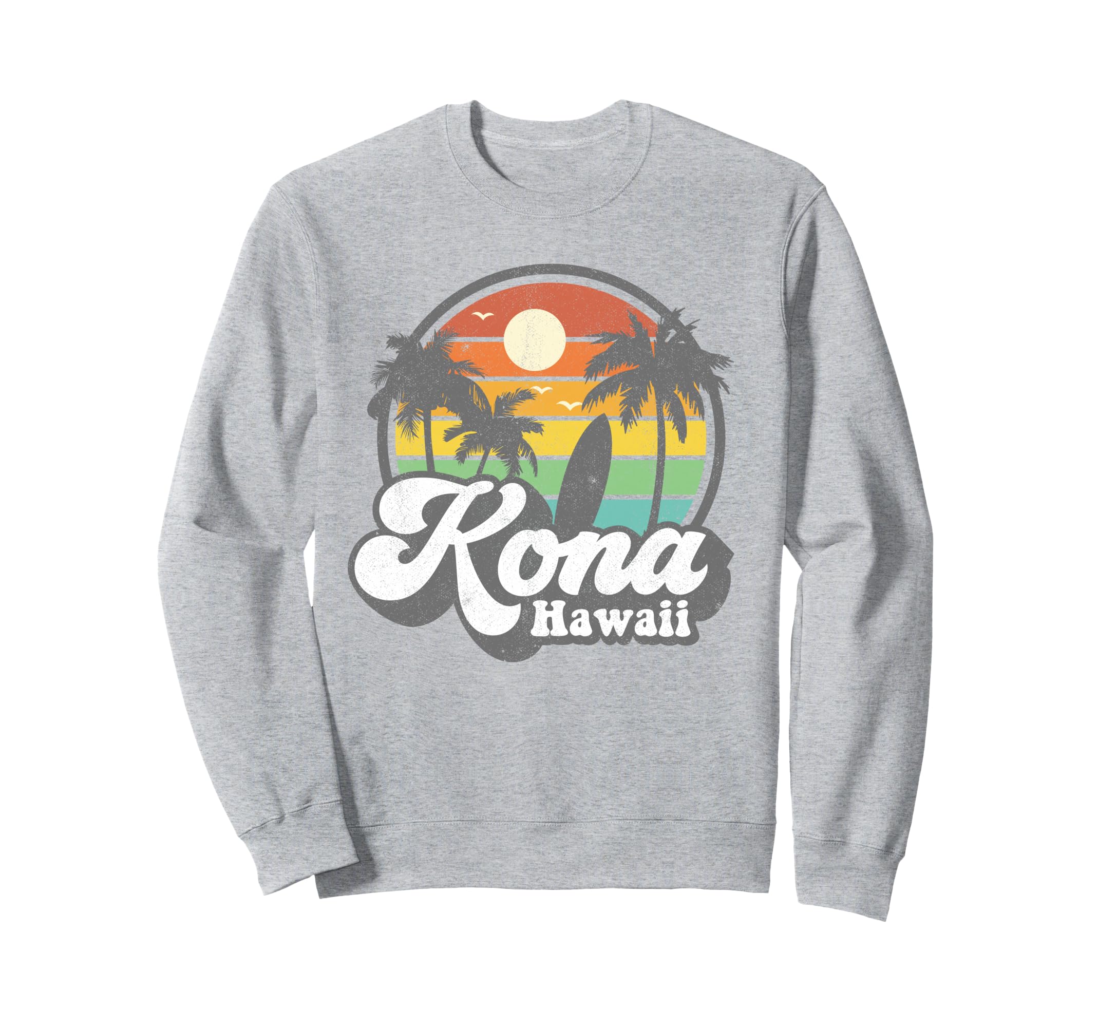 Kona Beach Hawaii Surf Hawaiian Sweatshirt - Fun Novelty Design Unisex - T-Shirt, Sweatshirt, Hoodie