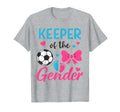 Keeper Gender Soccer Or Bows Funny T-Shirt - Minimalist Print Unisex - T-Shirt, Sweatshirt, Hoodie