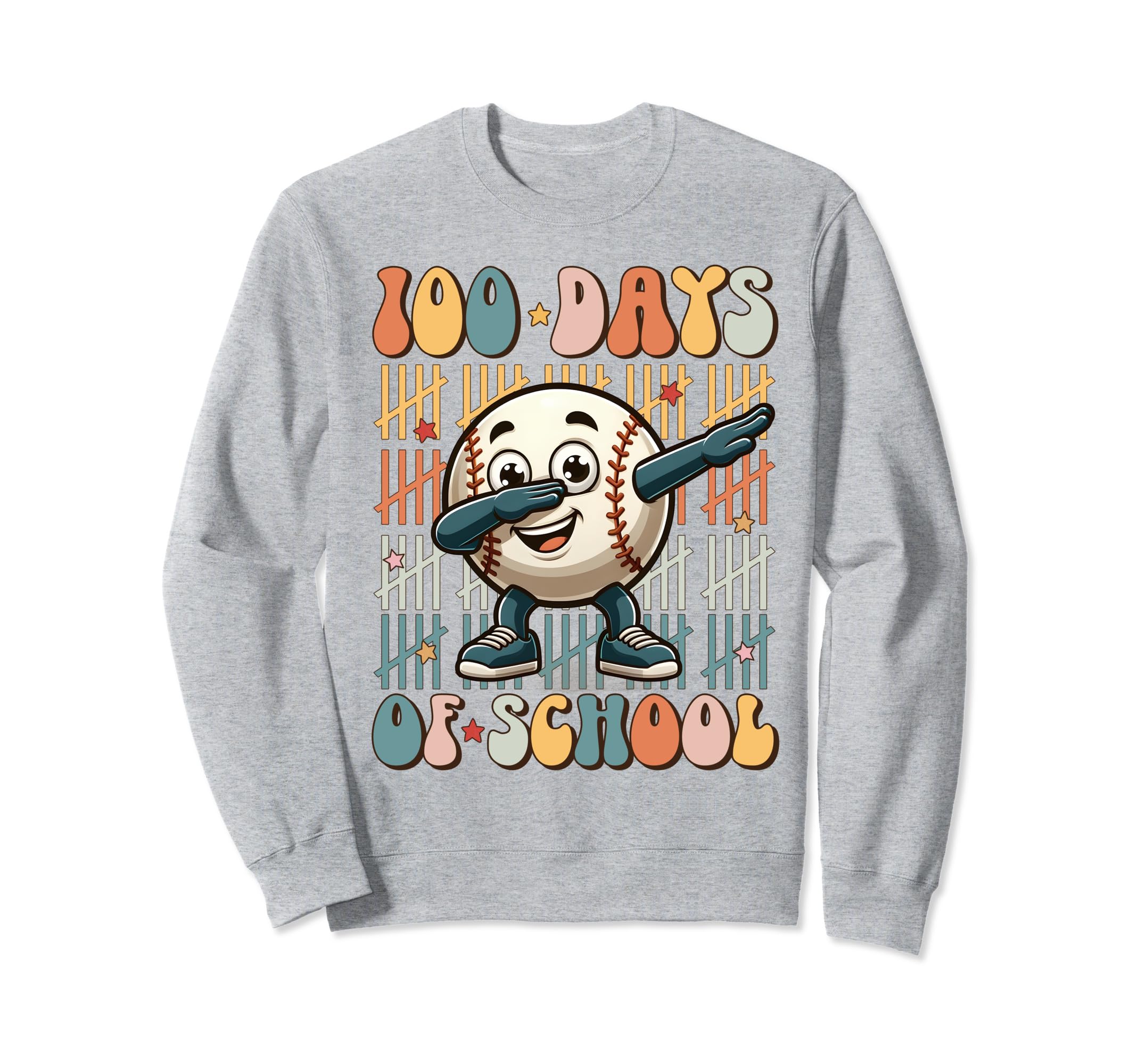 100 Days School Soccer Heart Love Sweatshirt - Custom Art Print Men Women - T-Shirt, Sweatshirt, Hoodie