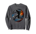 Soccer Player Jump Kick Speed Line Sweatshirt - Fun Novelty Design Unisex - T-Shirt, Sweatshirt, Hoodie