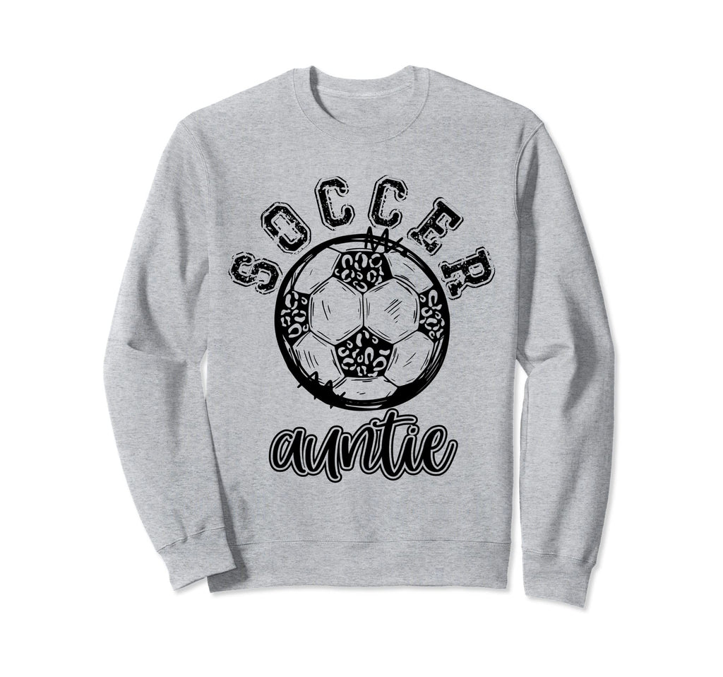 Soccer Auntie Leopard Cheetah Trendy Sweatshirt - Streetwear Style Unisex - T-Shirt, Sweatshirt, Hoodie
