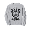 Soccer Auntie Leopard Cheetah Trendy Sweatshirt - Streetwear Style Unisex - T-Shirt, Sweatshirt, Hoodie