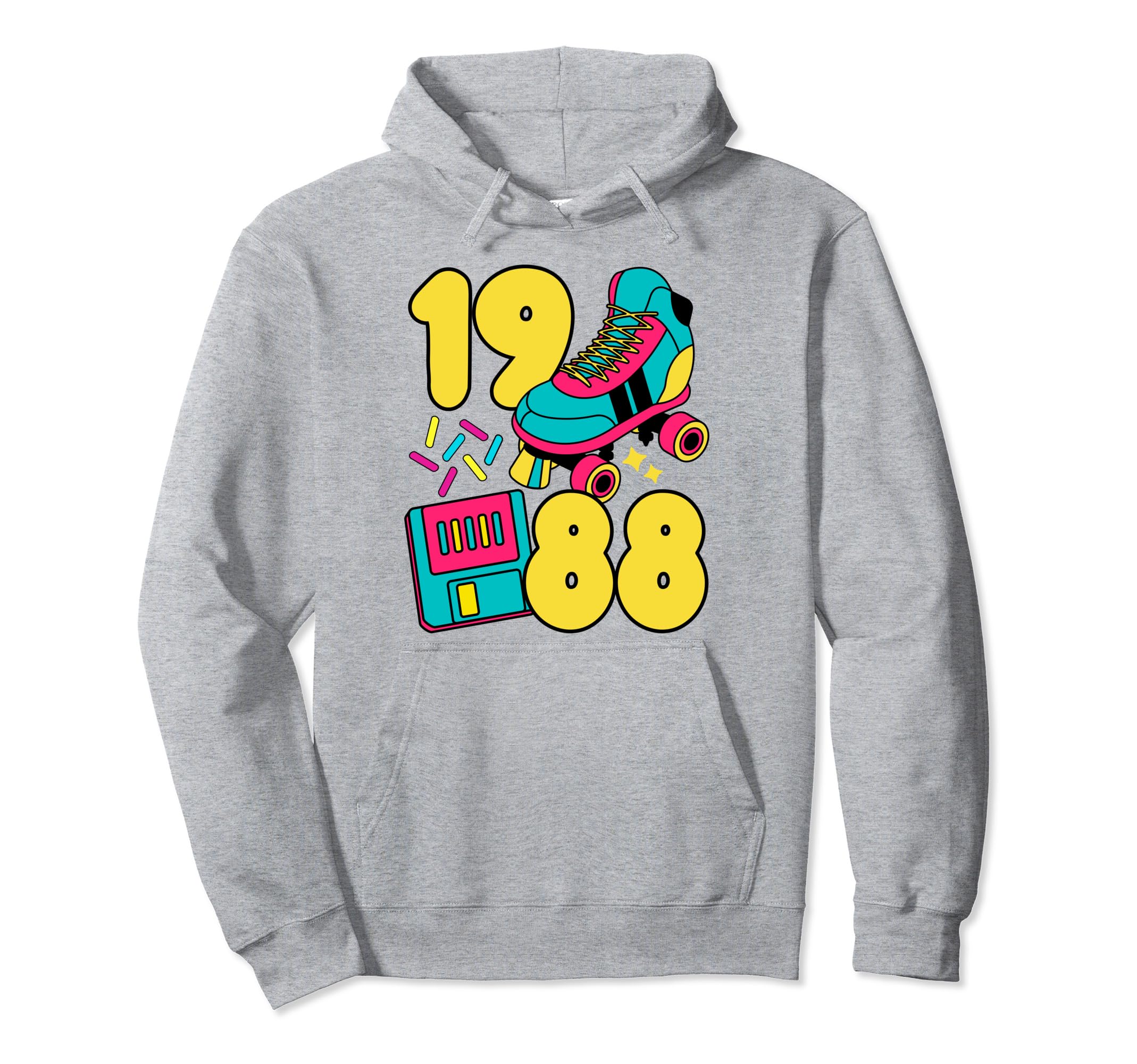 1988 Slow Tec 80S Candy Roller Rink Hoodie - Aesthetic Graphic Unisex - T-Shirt, Sweatshirt, Hoodie