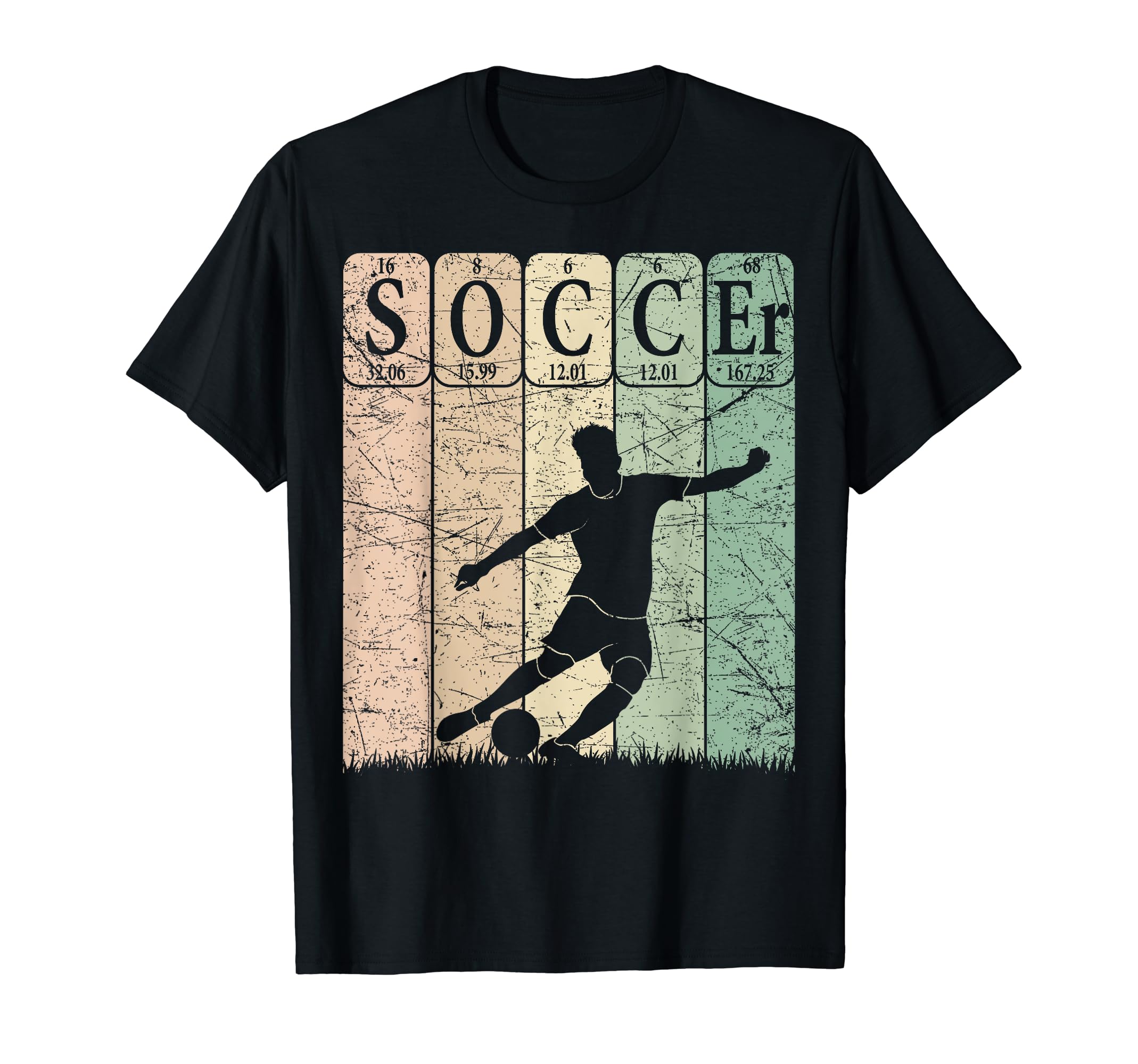 Soccer Periodic Table Elements Soccer T-Shirt - Novelty Apparel for Adults - T-Shirt, Sweatshirt, Hoodie