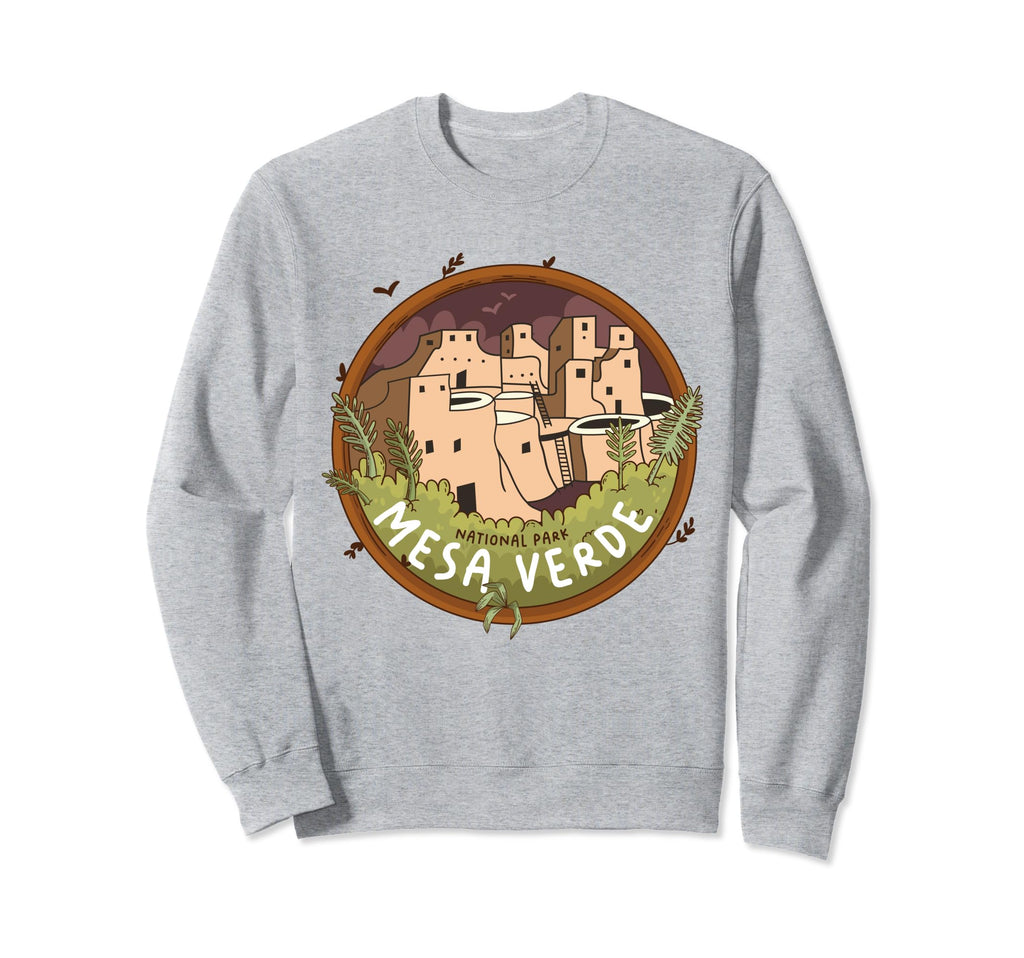 Mesa Verde Us National Park Sweatshirt - Minimalist Print Men Women - T-Shirt, Sweatshirt, Hoodie