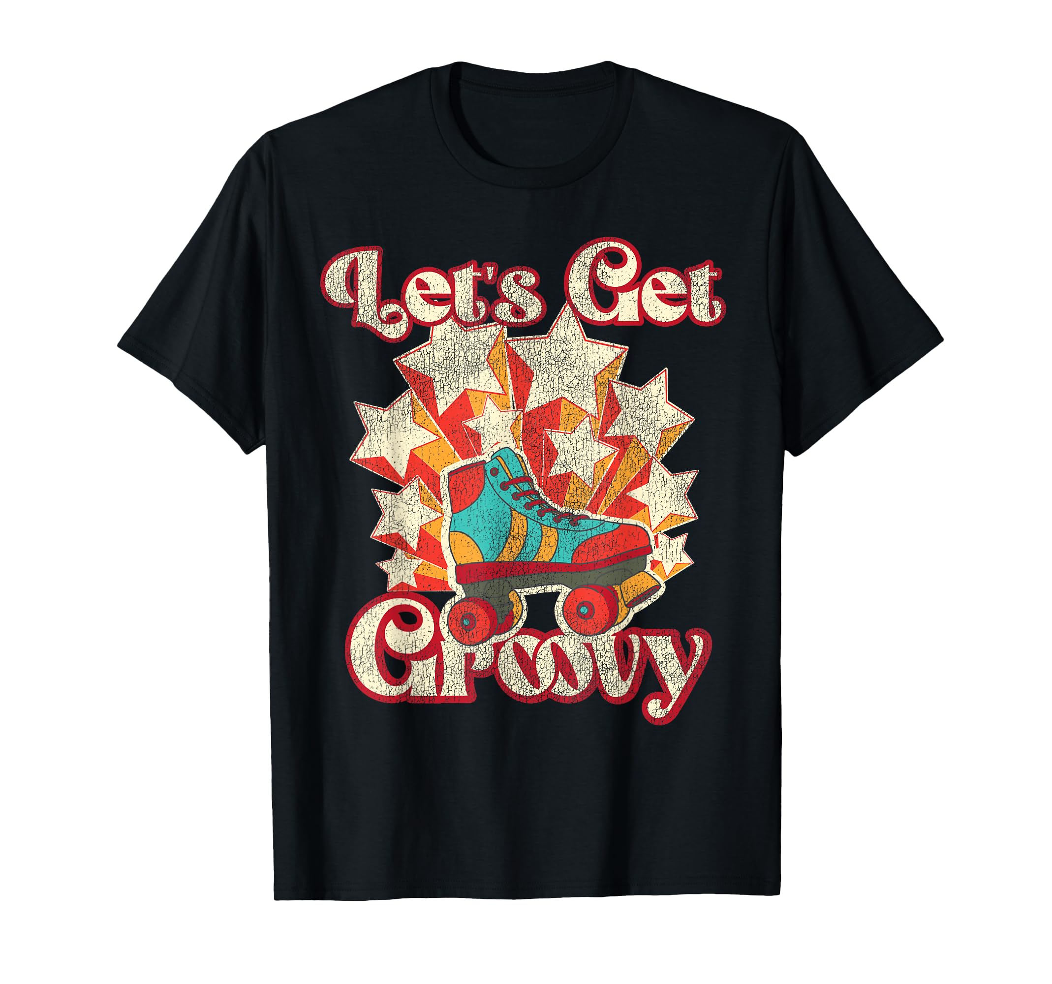 Roller Skating Skate 1970S T-Shirt - Custom Art Print Unisex - T-Shirt, Sweatshirt, Hoodie