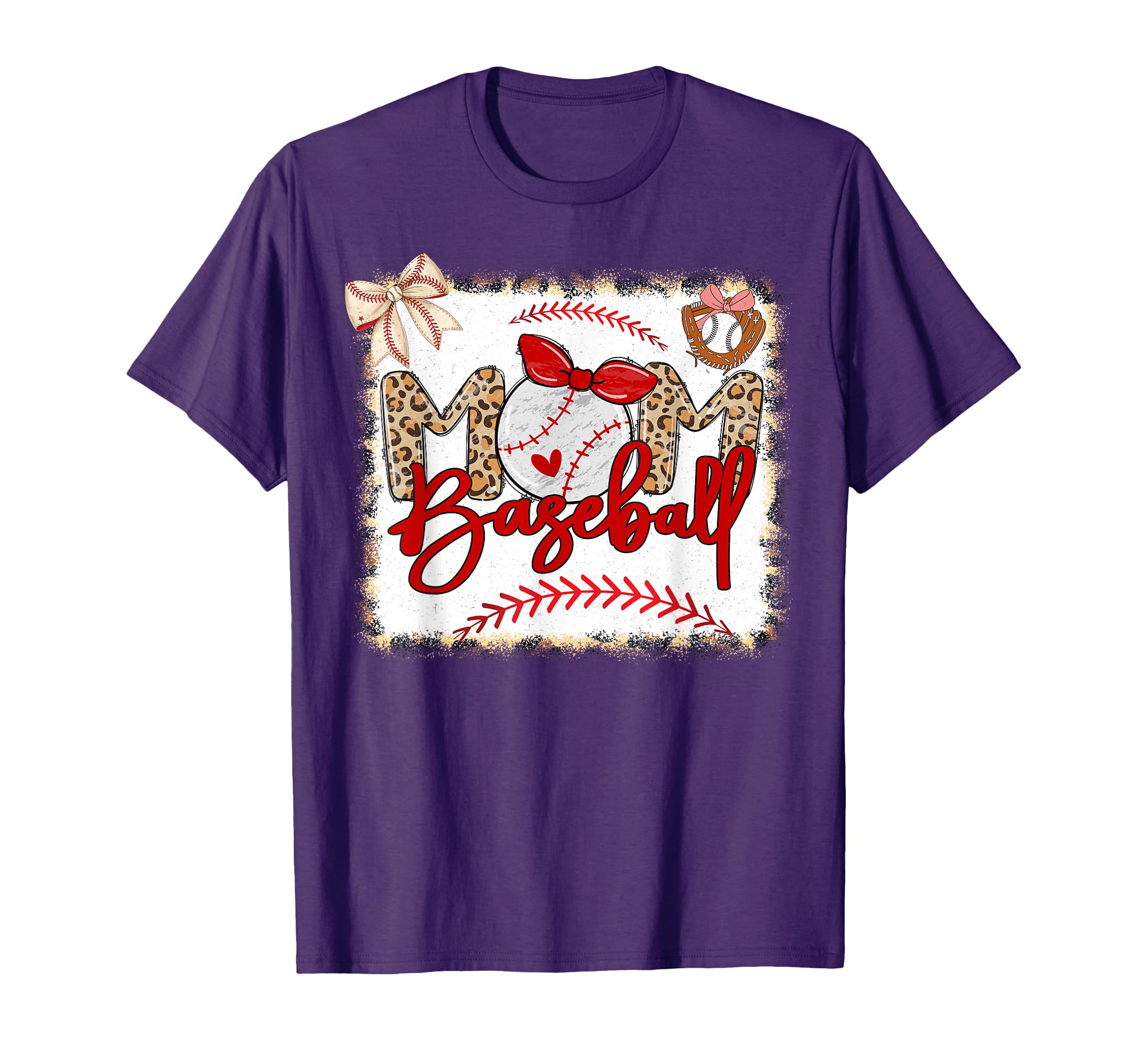 Baseball Mom Mama Mothers Day Baseball T-Shirt - Minimalist Print Men Women - T-Shirt, Sweatshirt, Hoodie