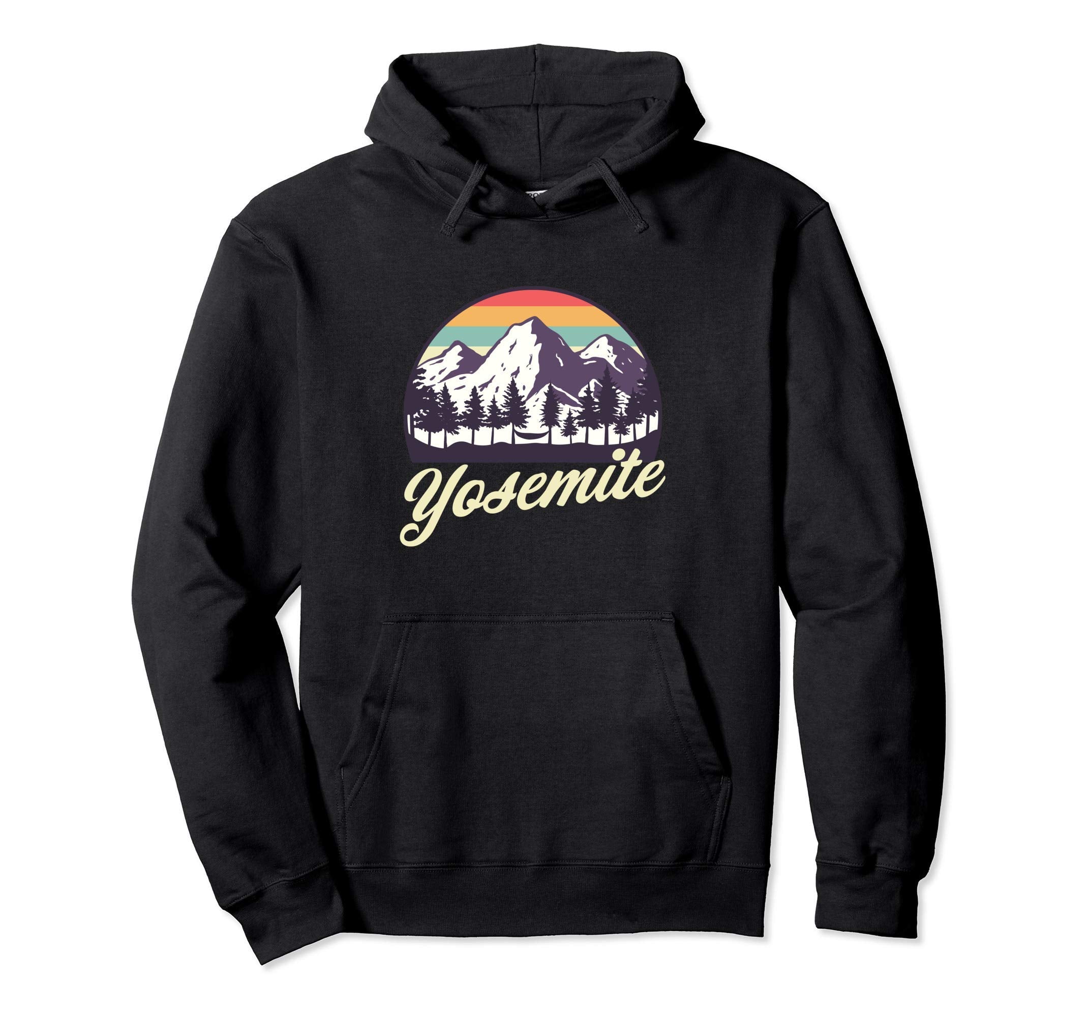 Yosemite National Park Mountains Hoodie - Aesthetic Graphic Men Women - T-Shirt, Sweatshirt, Hoodie