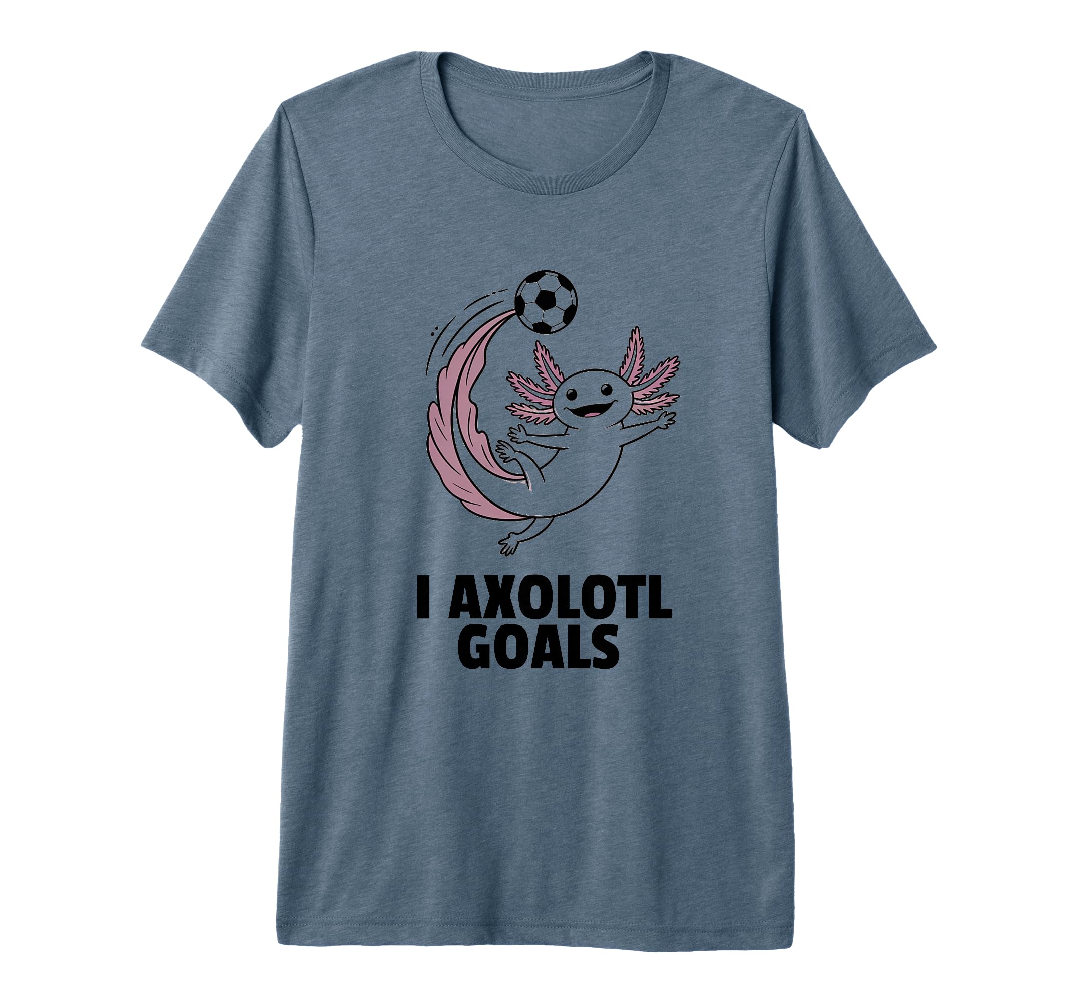 Minimalist Axolotl Soccer Player And T-Shirt - Casual Everyday Wear Unisex - T-Shirt, Sweatshirt, Hoodie