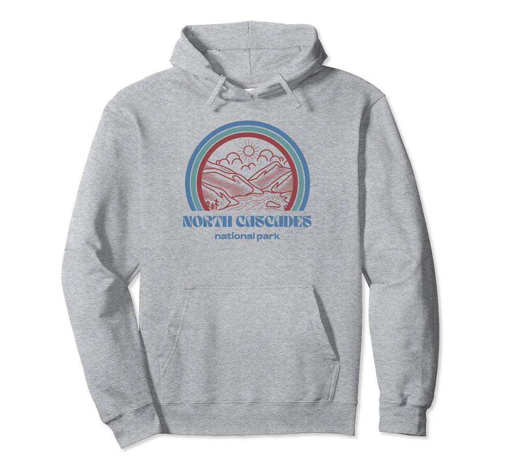 North Cascades National Park Outdoor Hoodie - Custom Art Print for Adults - T-Shirt, Sweatshirt, Hoodie