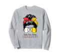 Kinda Busy Raising Ballers Messy Bun Sweatshirt - Trendy Graphic Men Women - T-Shirt, Sweatshirt, Hoodie