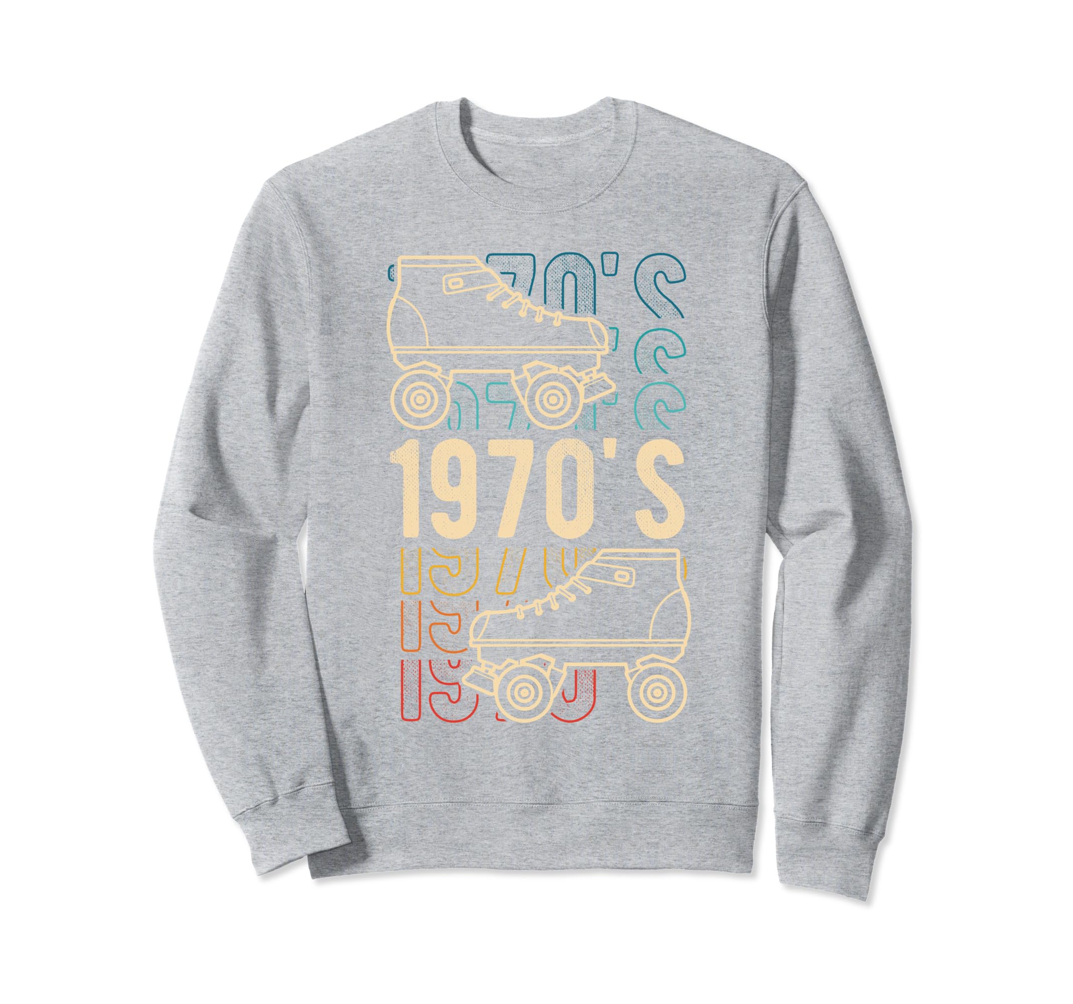 1970S Roller Skates Skating Sweatshirt - Aesthetic Graphic Unisex - T-Shirt, Sweatshirt, Hoodie