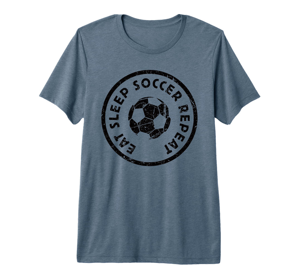 Eat Sleep Soccer Repeat Player Athlete T-Shirt - Trendy Graphic for Adults - T-Shirt, Sweatshirt, Hoodie