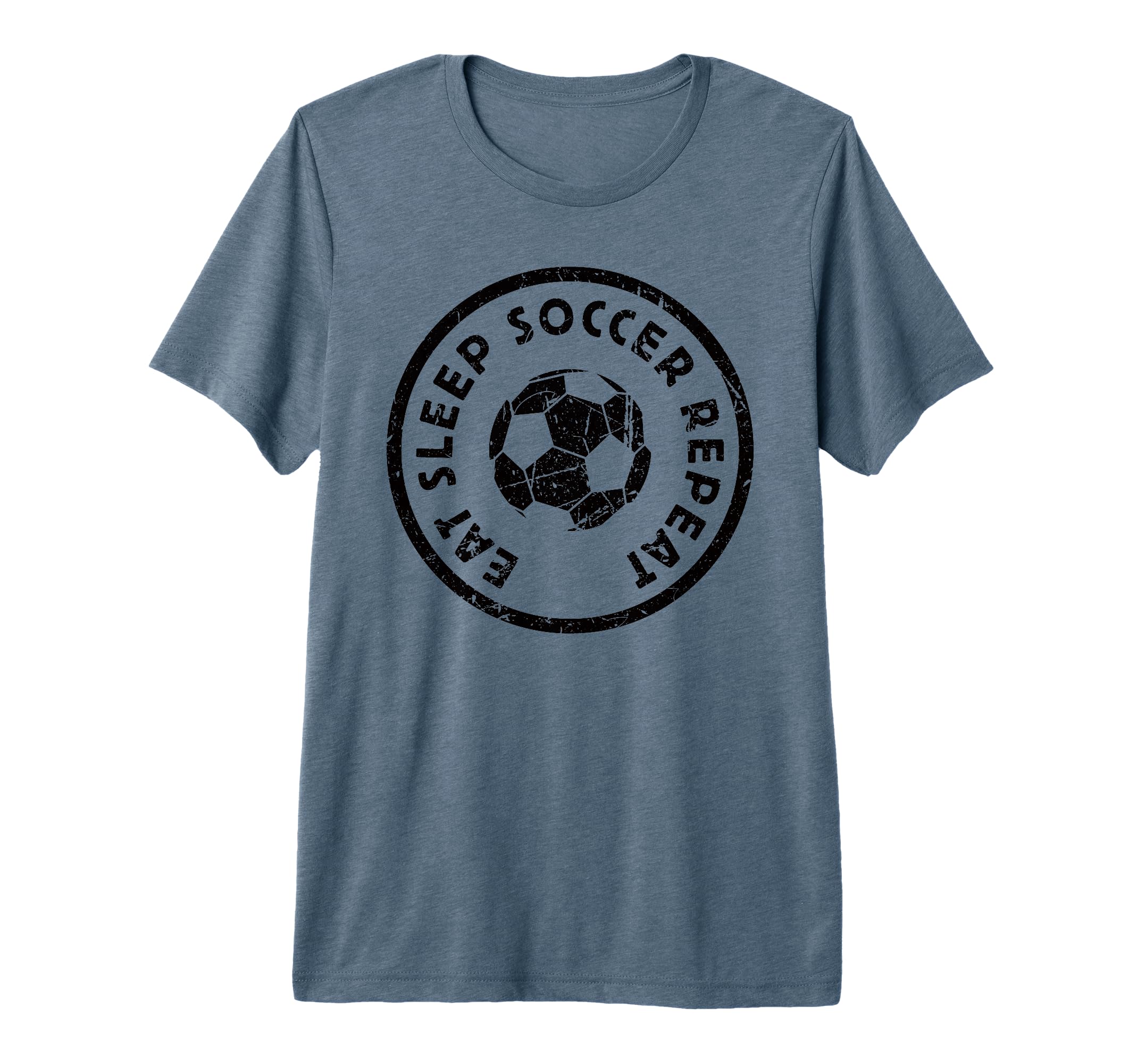 Eat Sleep Soccer Repeat Player Athlete T-Shirt - Trendy Graphic for Adults - T-Shirt, Sweatshirt, Hoodie