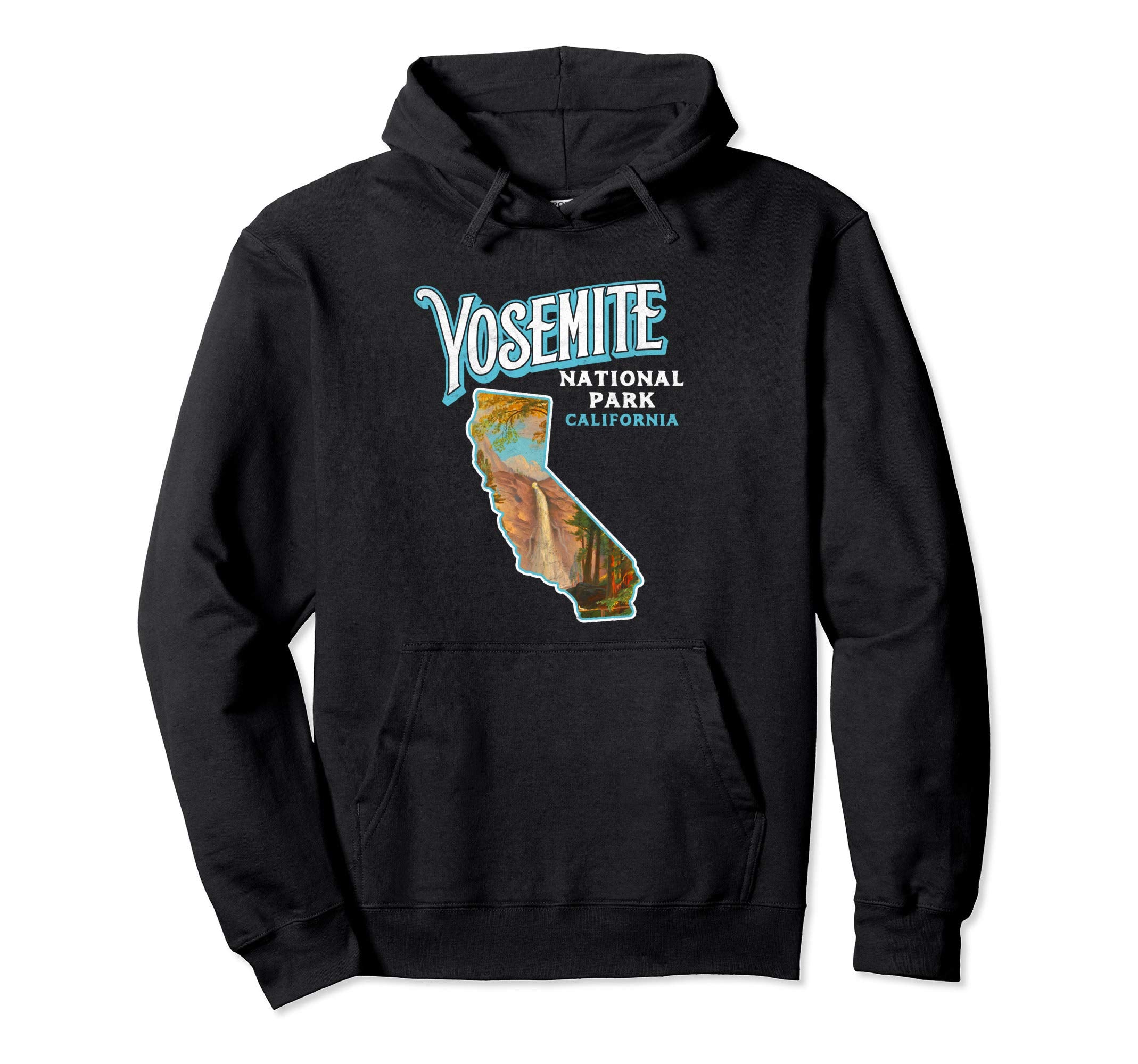 Yosemite National Park California Hoodie - Minimalist Print for Adults - T-Shirt, Sweatshirt, Hoodie