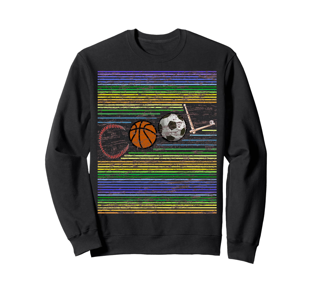 Sports Basketball Baseball Sweatshirt - Aesthetic Graphic Men Women - T-Shirt, Sweatshirt, Hoodie