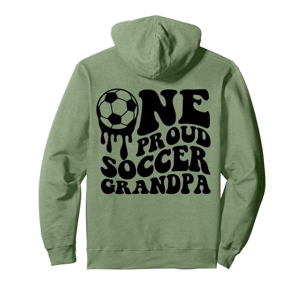 Proud Soccer Grandpa Soccer Ball Hoodie - Fun Novelty Design Men Women - T-Shirt, Sweatshirt, Hoodie