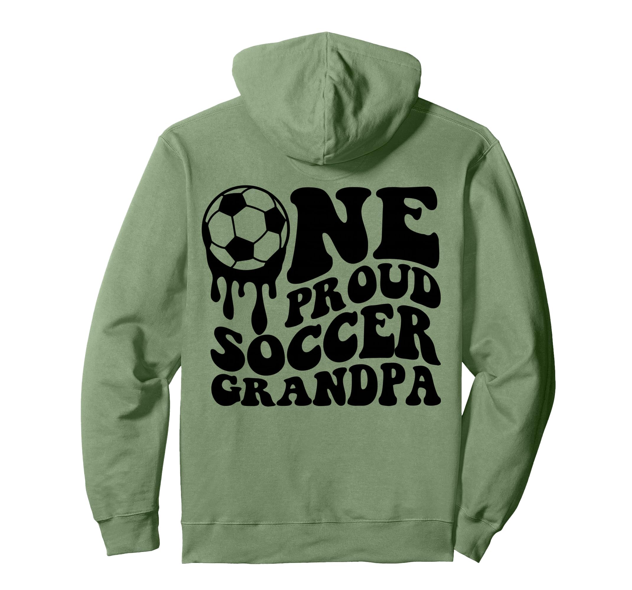 Proud Soccer Grandpa Soccer Ball Hoodie - Fun Novelty Design Men Women - T-Shirt, Sweatshirt, Hoodie