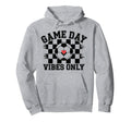 Groovy Soccer Soccer Game Day Vibes Only Hoodie - Graphic Print Unisex - T-Shirt, Sweatshirt, Hoodie