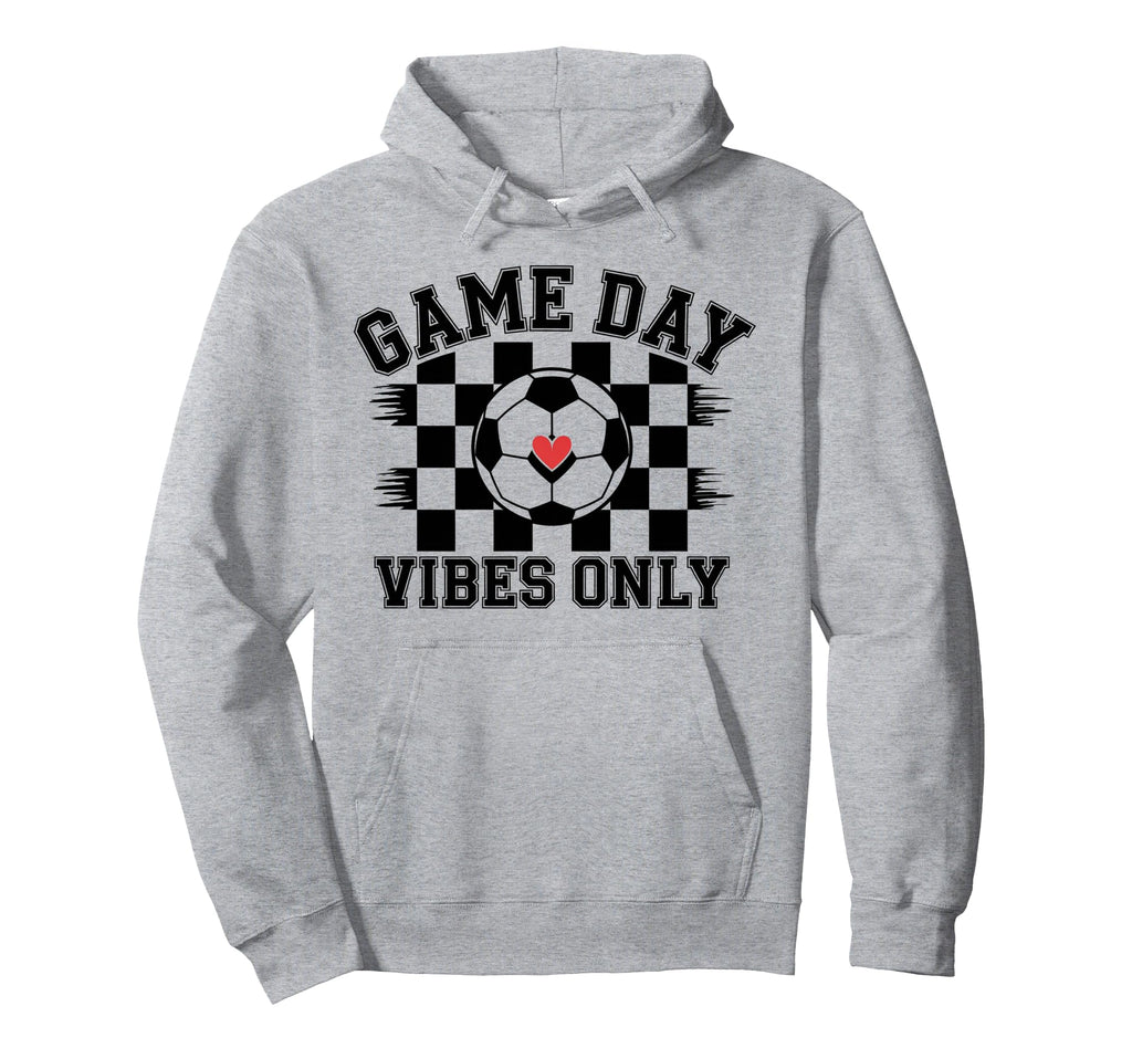 Groovy Soccer Soccer Game Day Vibes Hoodie - Aesthetic Graphic Men Women - T-Shirt, Sweatshirt, Hoodie