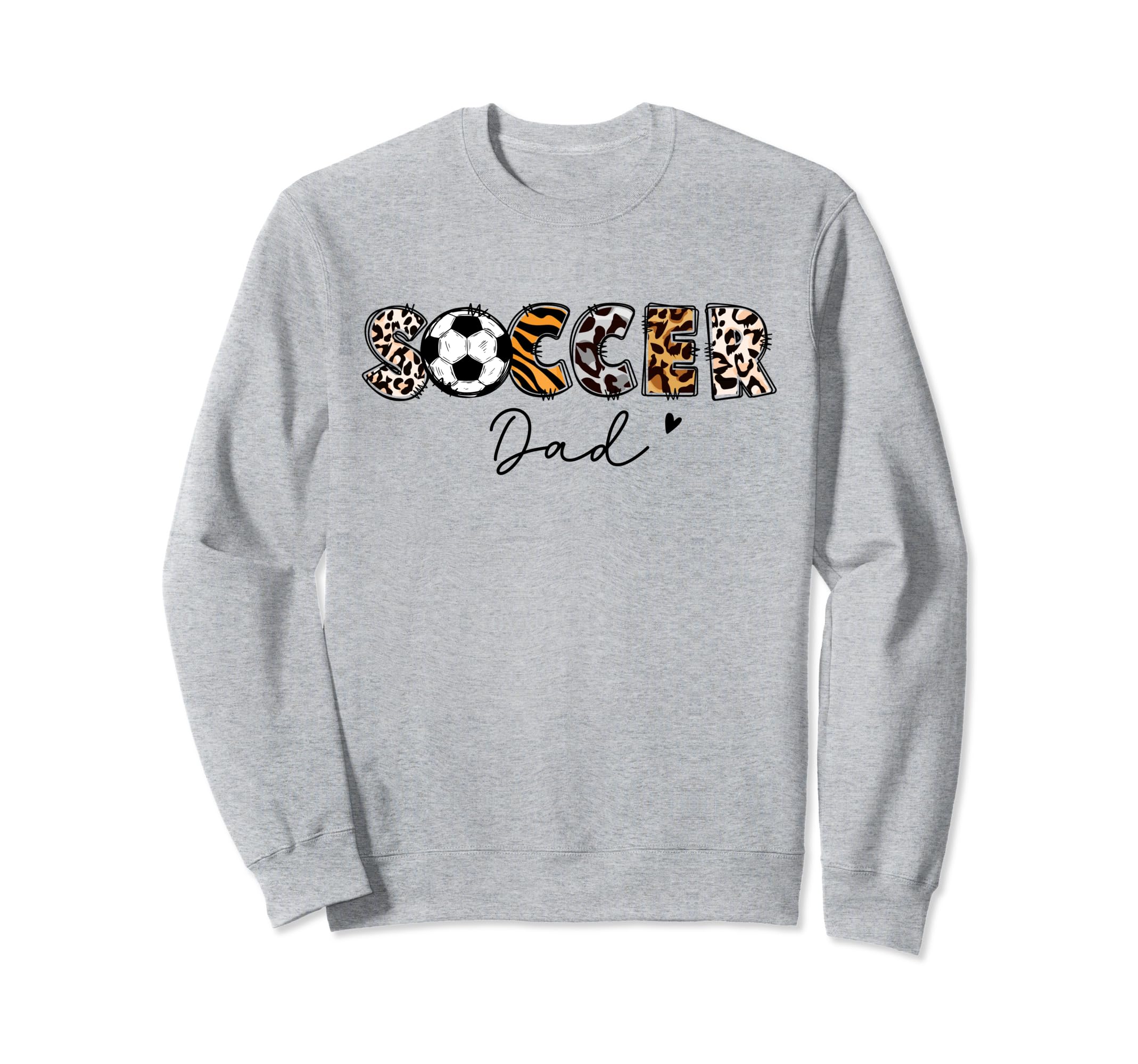Soccer Dad Leopard Soccer Player Sweatshirt - Minimalist Print Men Women - T-Shirt, Sweatshirt, Hoodie
