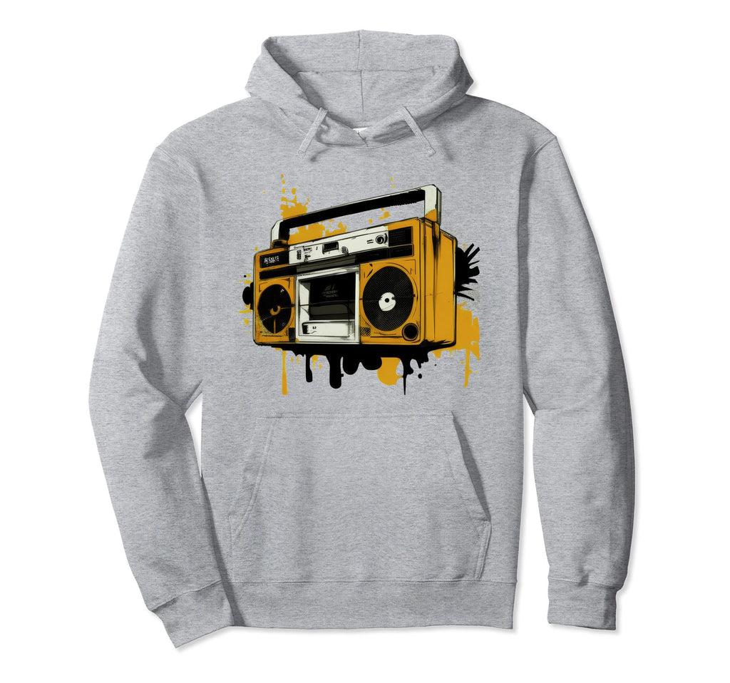 Boombox Old School Hip Hop Urban Hoodie - Graphic Print Unisex - T-Shirt, Sweatshirt, Hoodie