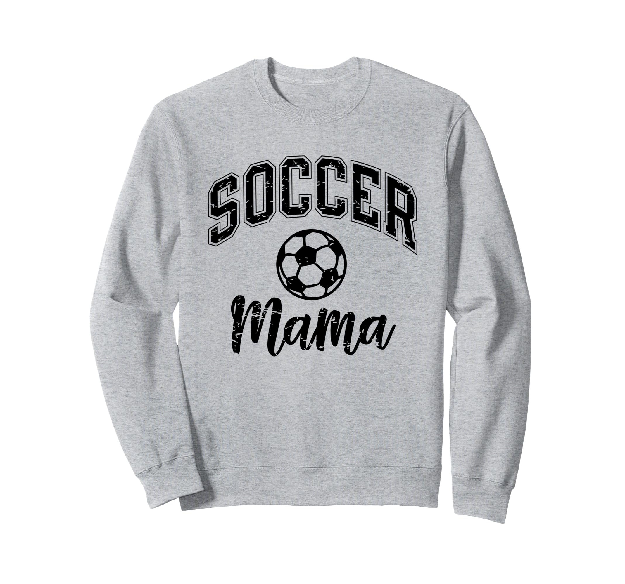 Soccer Mom Life Distressed Sweatshirt - Graphic Print Men Women - T-Shirt, Sweatshirt, Hoodie