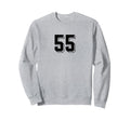 Number 55 80S 90S Soccer Team Sweatshirt - Unique Graphic for Adults - T-Shirt, Sweatshirt, Hoodie