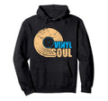 Vinyl Soul Old School Dj Turntables Lp Hoodie - Custom Art Print Unisex - T-Shirt, Sweatshirt, Hoodie
