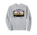 Eighties Music Cassette Tape Sweatshirt - Minimalist Print Unisex - T-Shirt, Sweatshirt, Hoodie