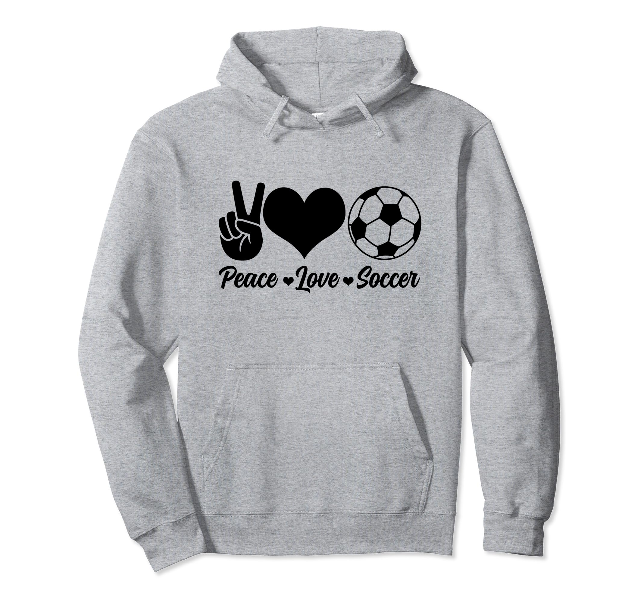 Soccer Player Peace Love Soccer Player Hoodie - Custom Art Print Men Women - T-Shirt, Sweatshirt, Hoodie