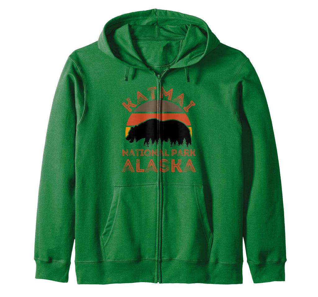 Katmai National Park Alaska Usa Hoodie - Casual Everyday Wear Men Women - T-Shirt, Sweatshirt, Hoodie