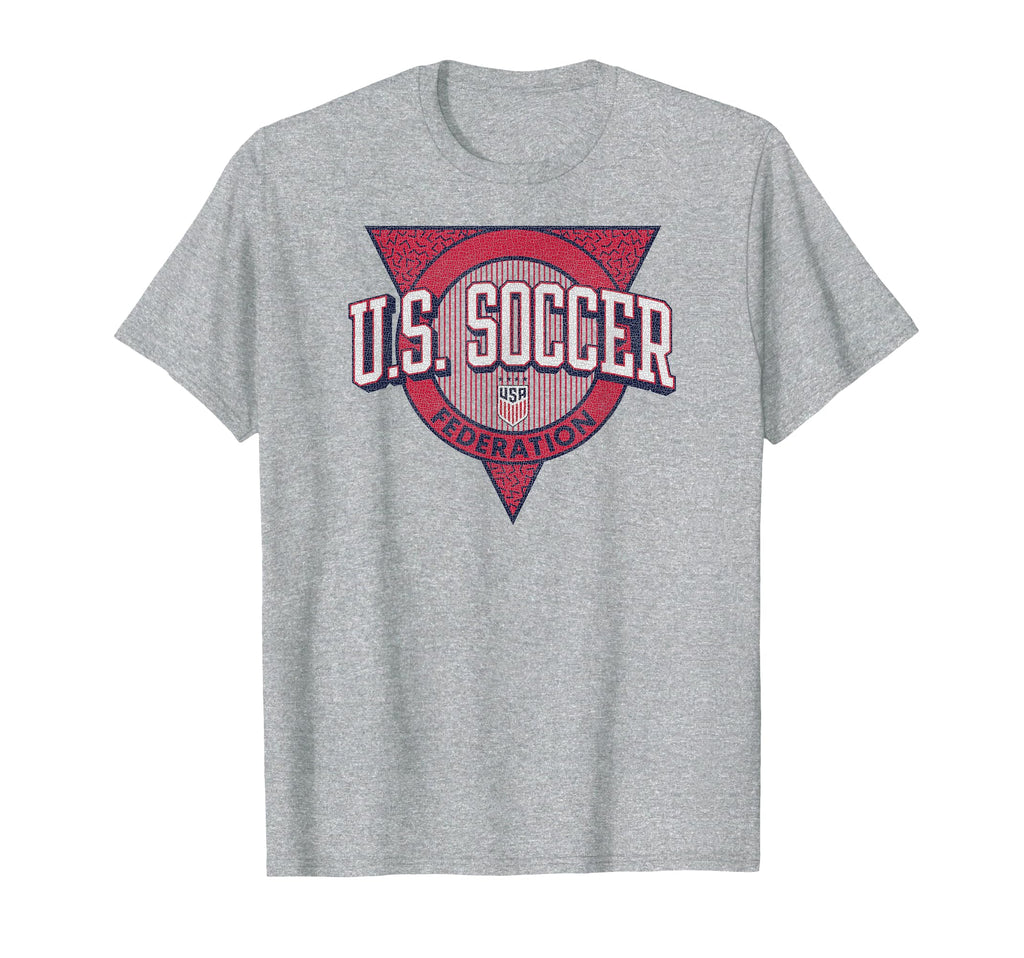 U S Soccer Triblock Gray Uswnt T-Shirt - Aesthetic Graphic Unisex - T-Shirt, Sweatshirt, Hoodie